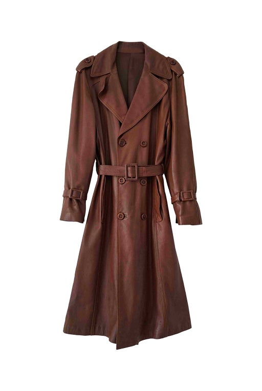 Trench en cuir