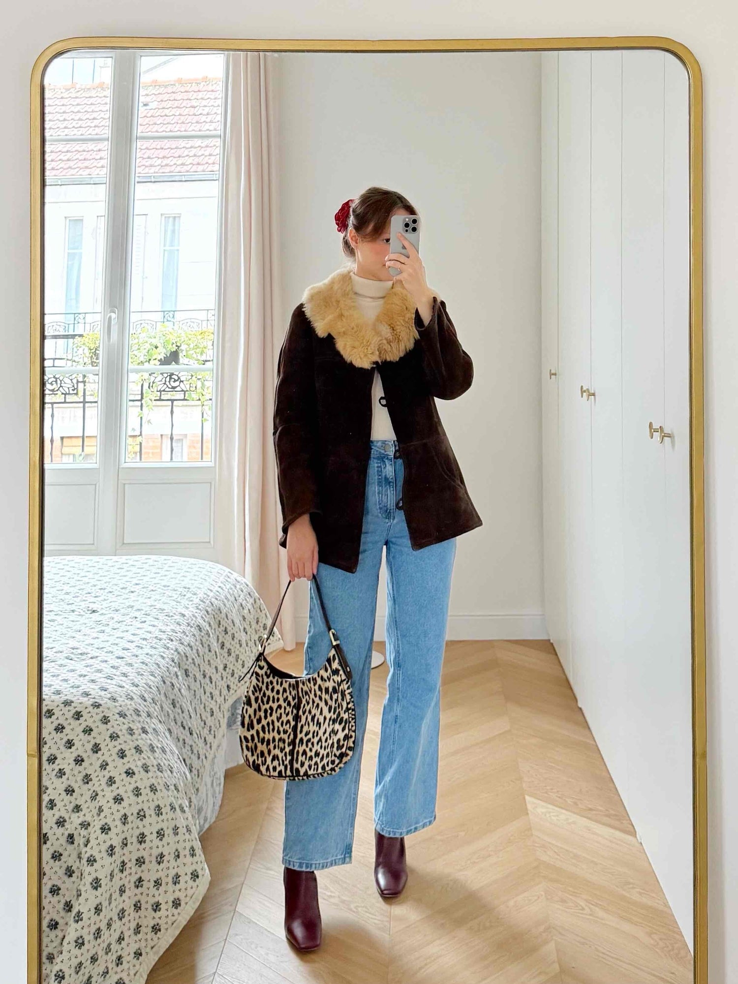 Peau lainée en daim