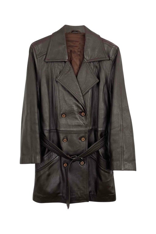 Trench en cuir