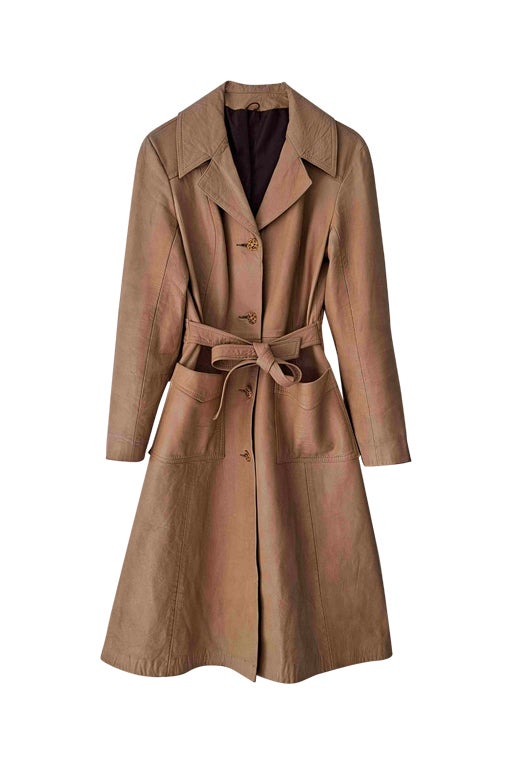 Trench en cuir