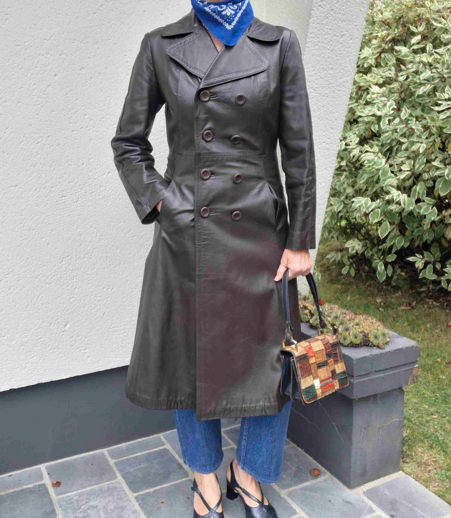 Trench en cuir