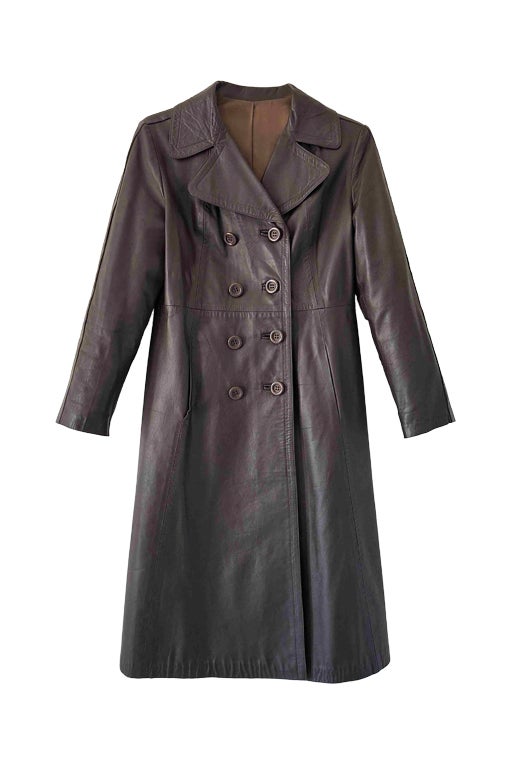 Trench en cuir
