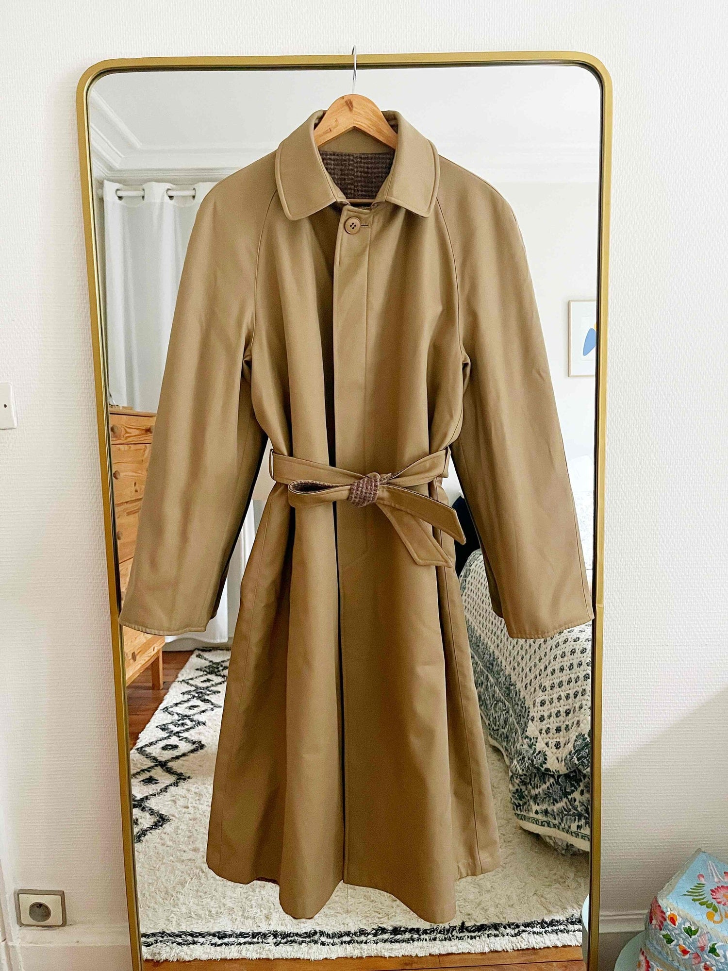 Reversible trench coat