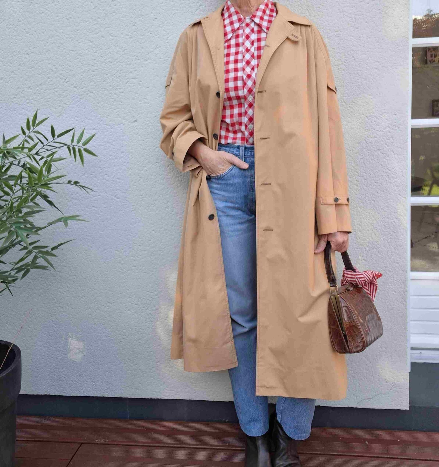 Cotton trench coat