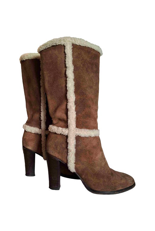 Bottes en daim