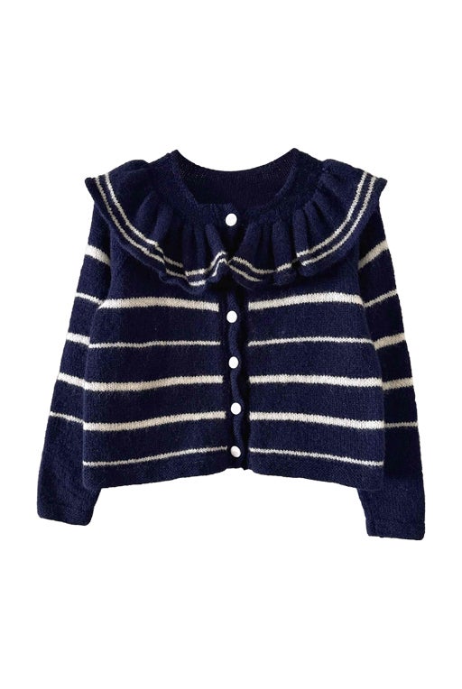 Wool sailor cardigan,