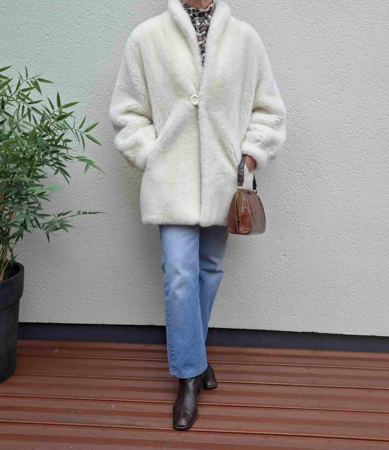 Manteau en fausse fourrure