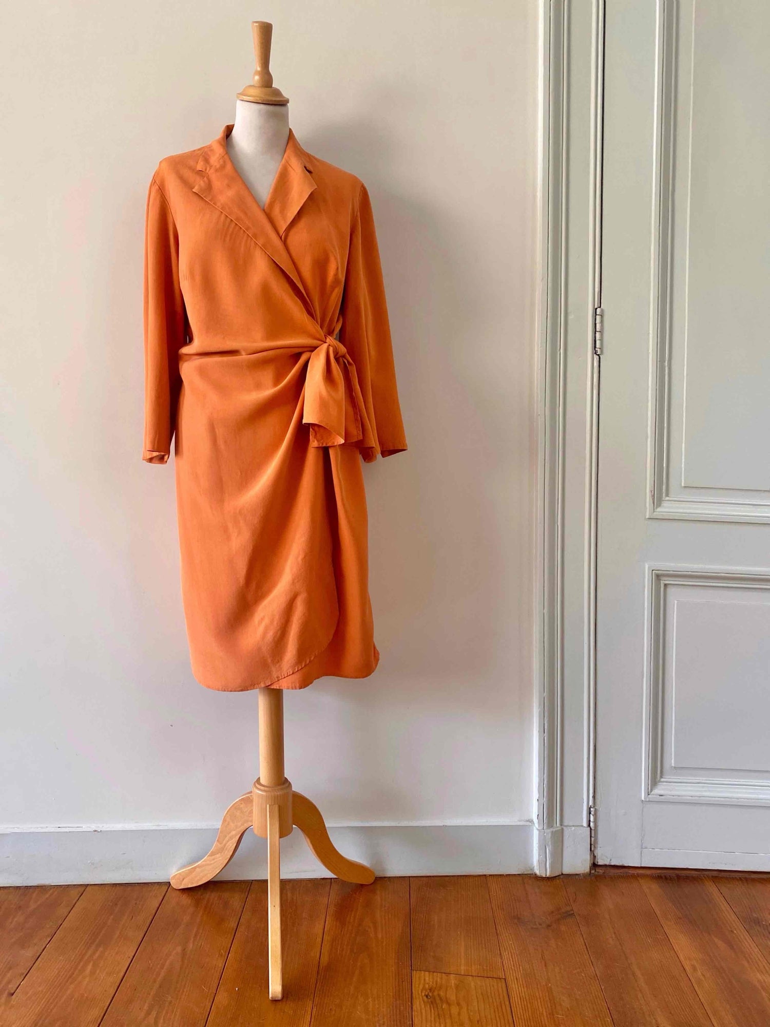 Silk wrap dress