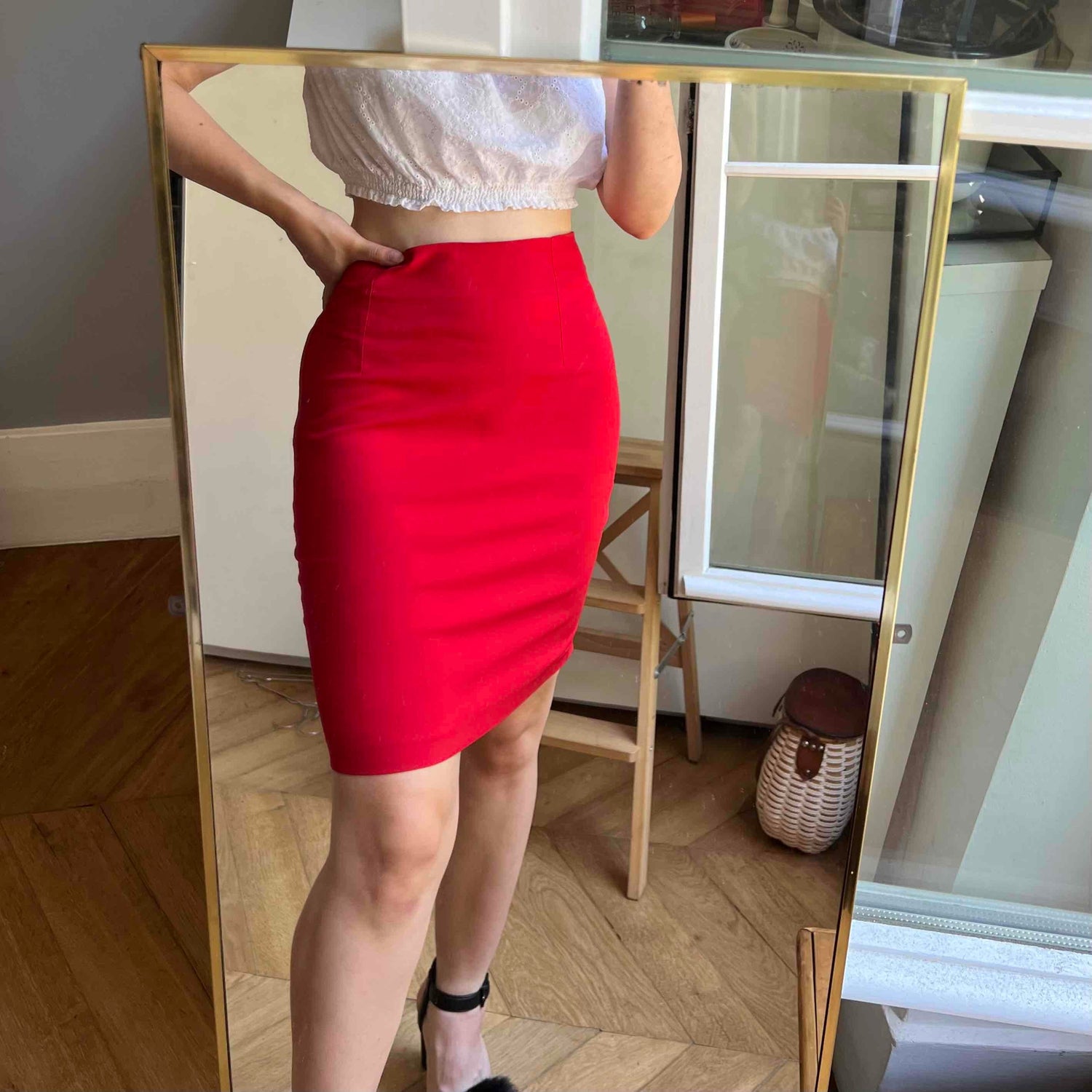 Red skirt 90's