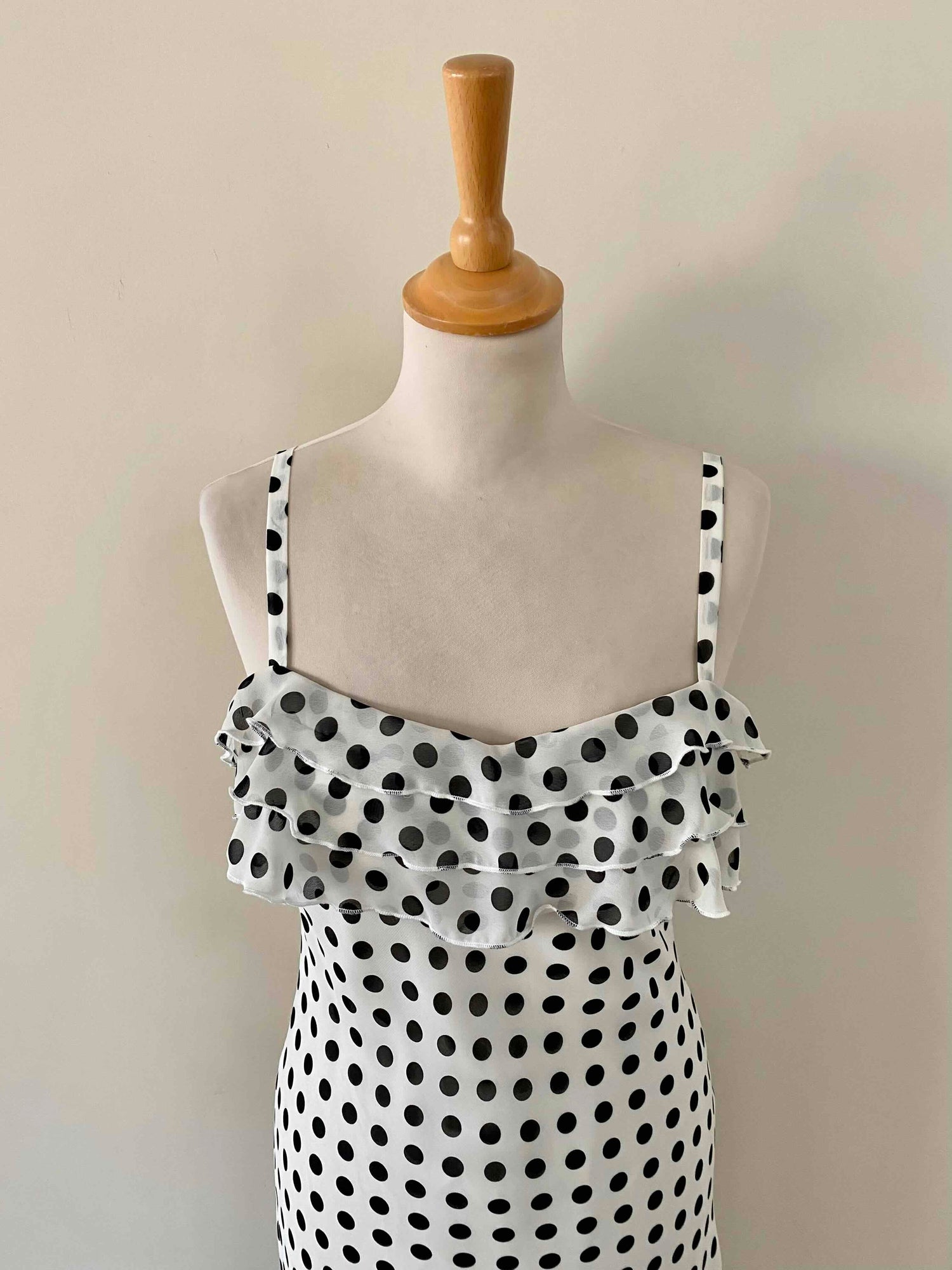Polka dot midi dress