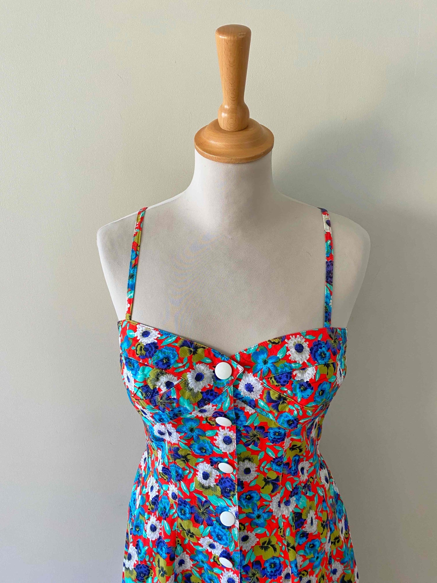 Floral bustier dress