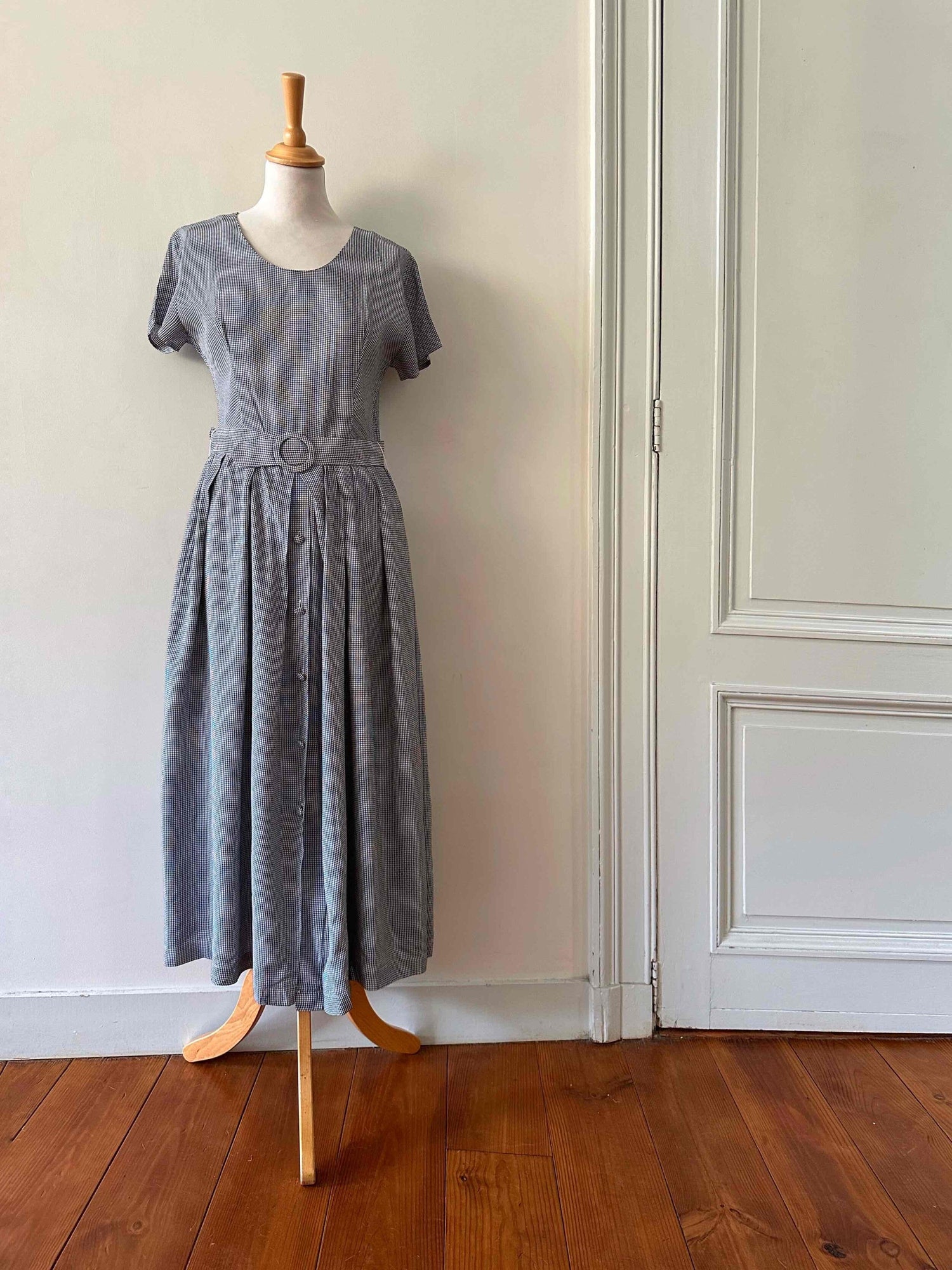 Long Vichy dress