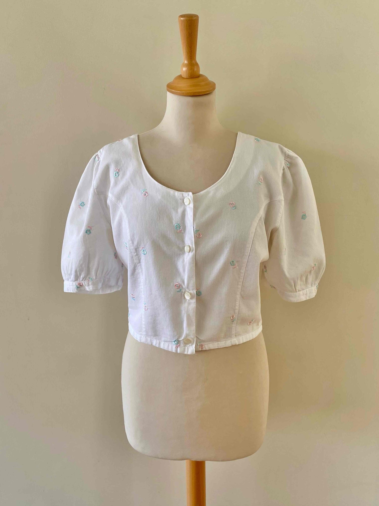 Austrian embroidered crop top