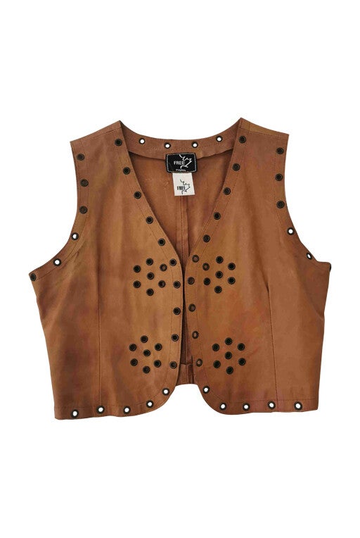 Leather vest