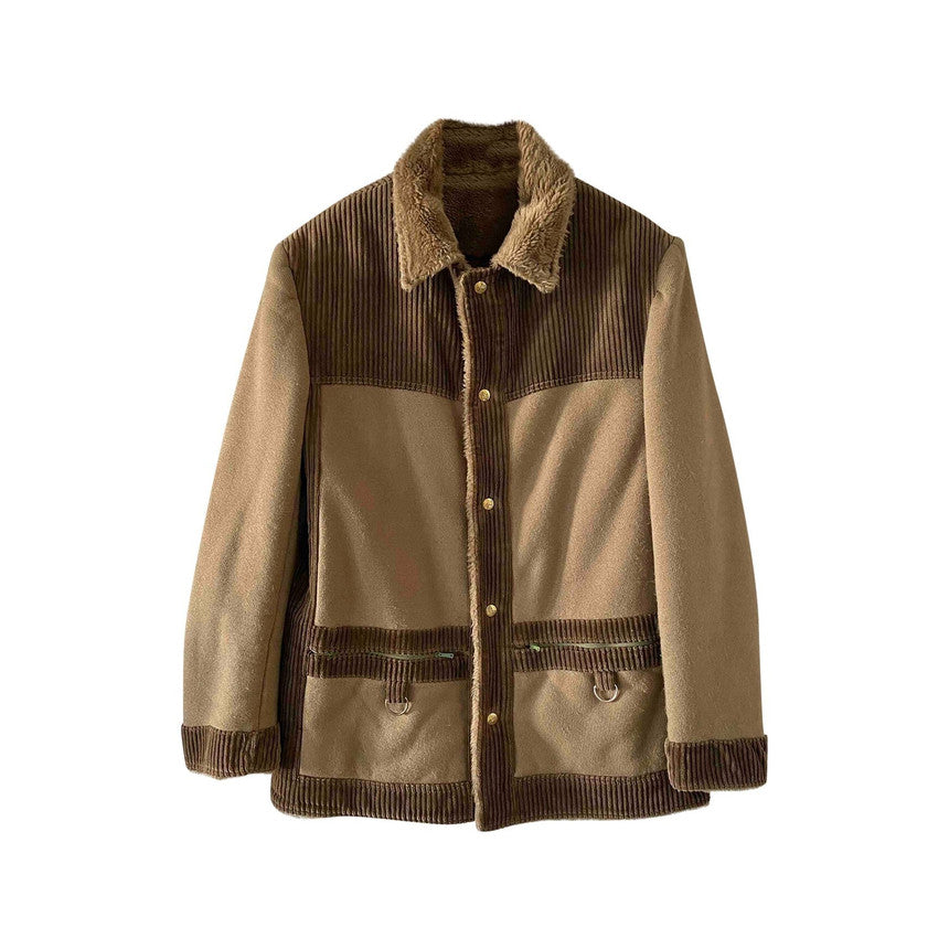 Corduroy safari jacket