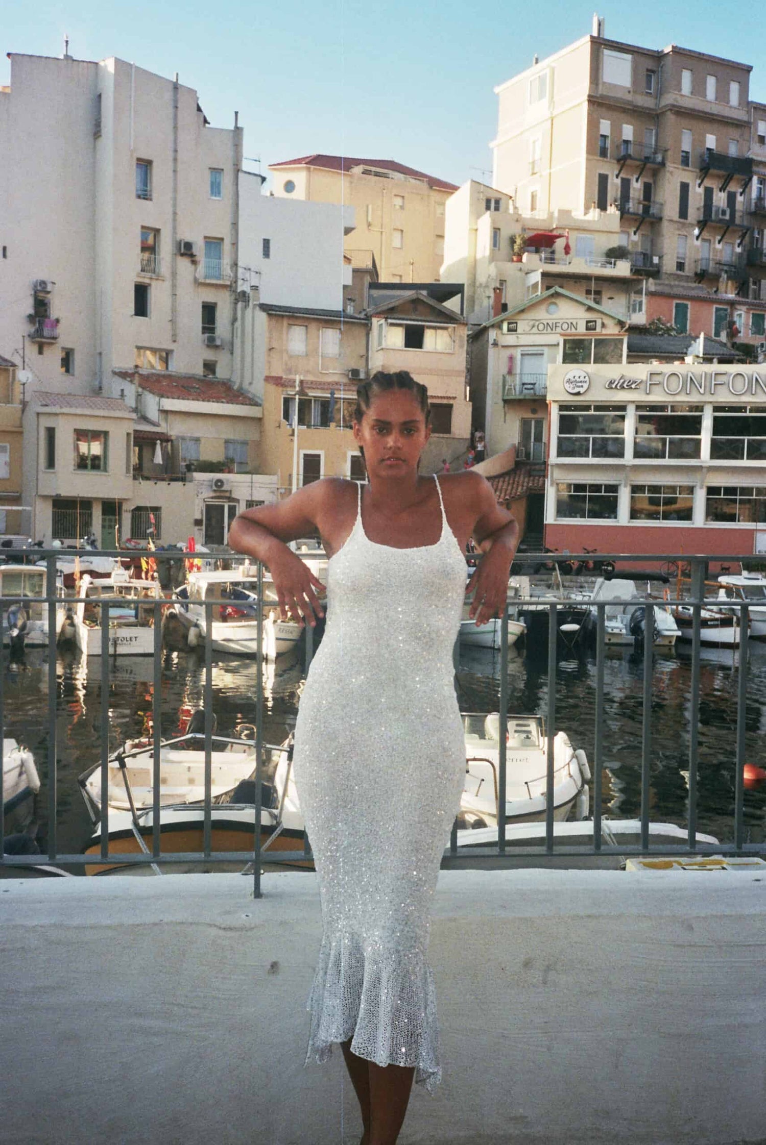 Longue Robe Sirène Blanche Neige Tristana