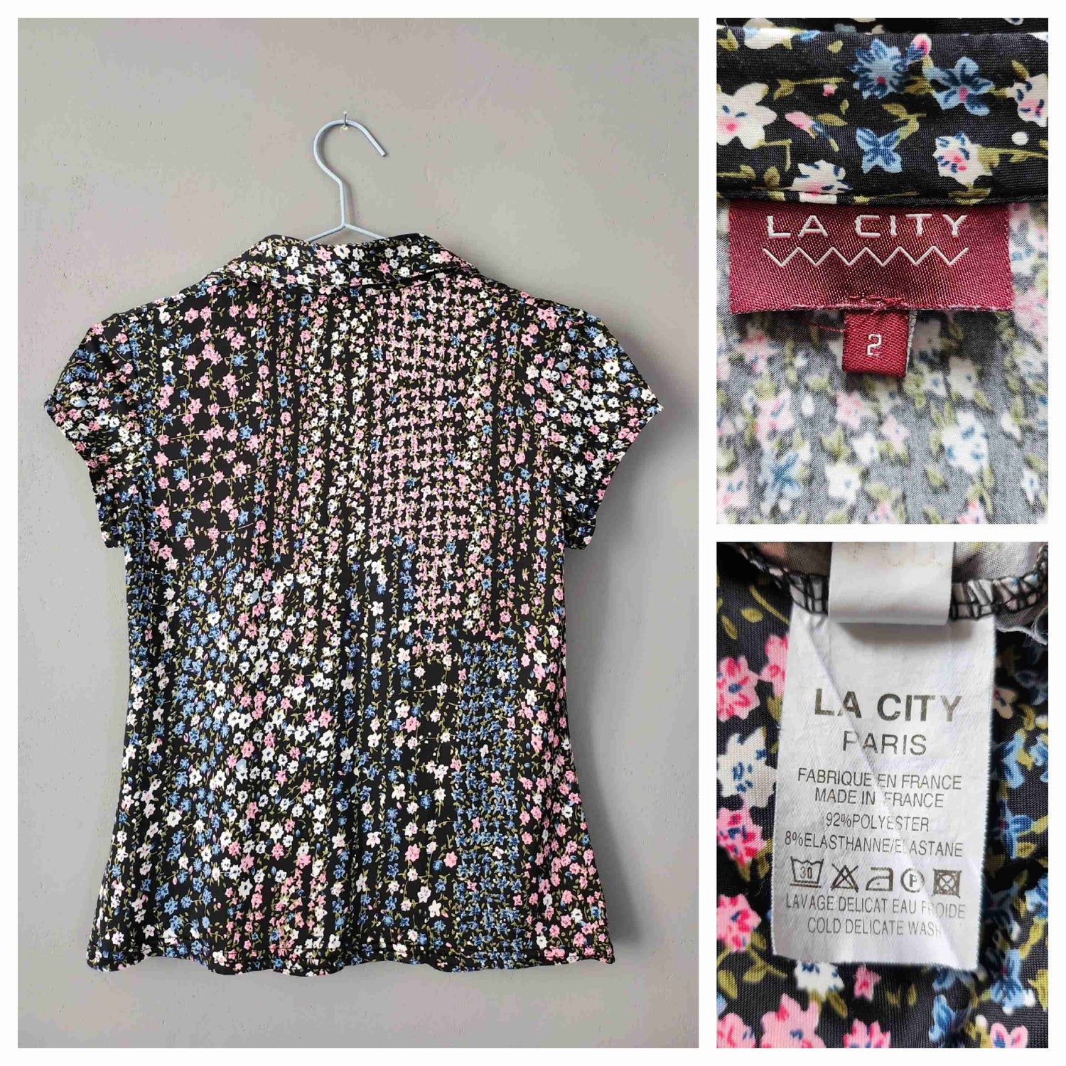 Top à petites fleurs