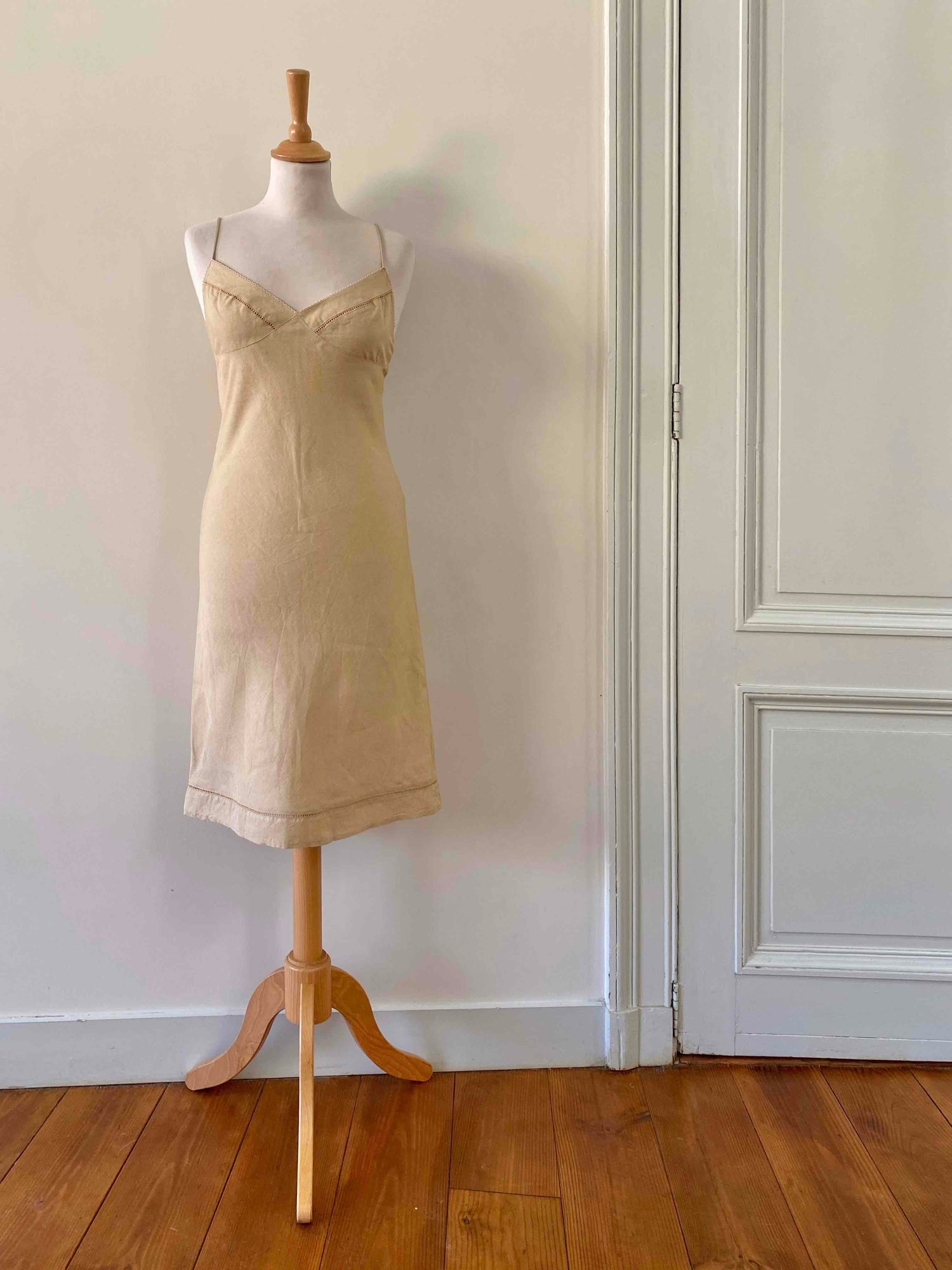 Linen slip dress
