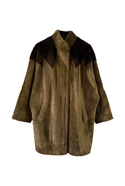 Faux fur coat