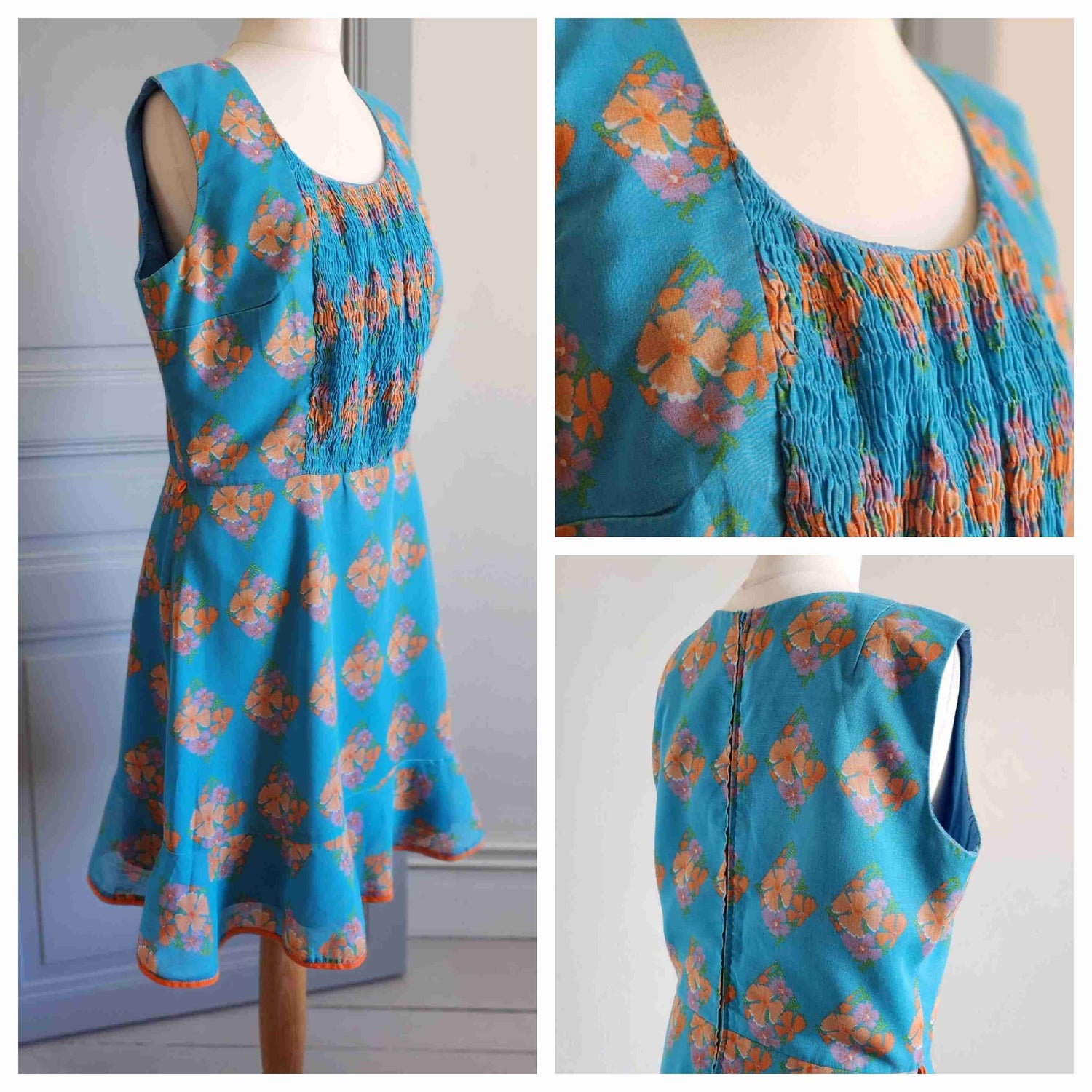 Sleeveless voile dress