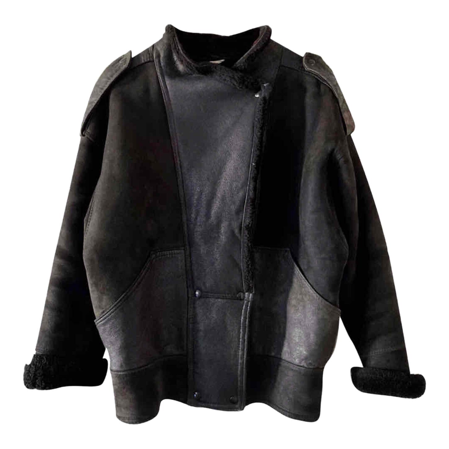 Wool-lined bomber jacket