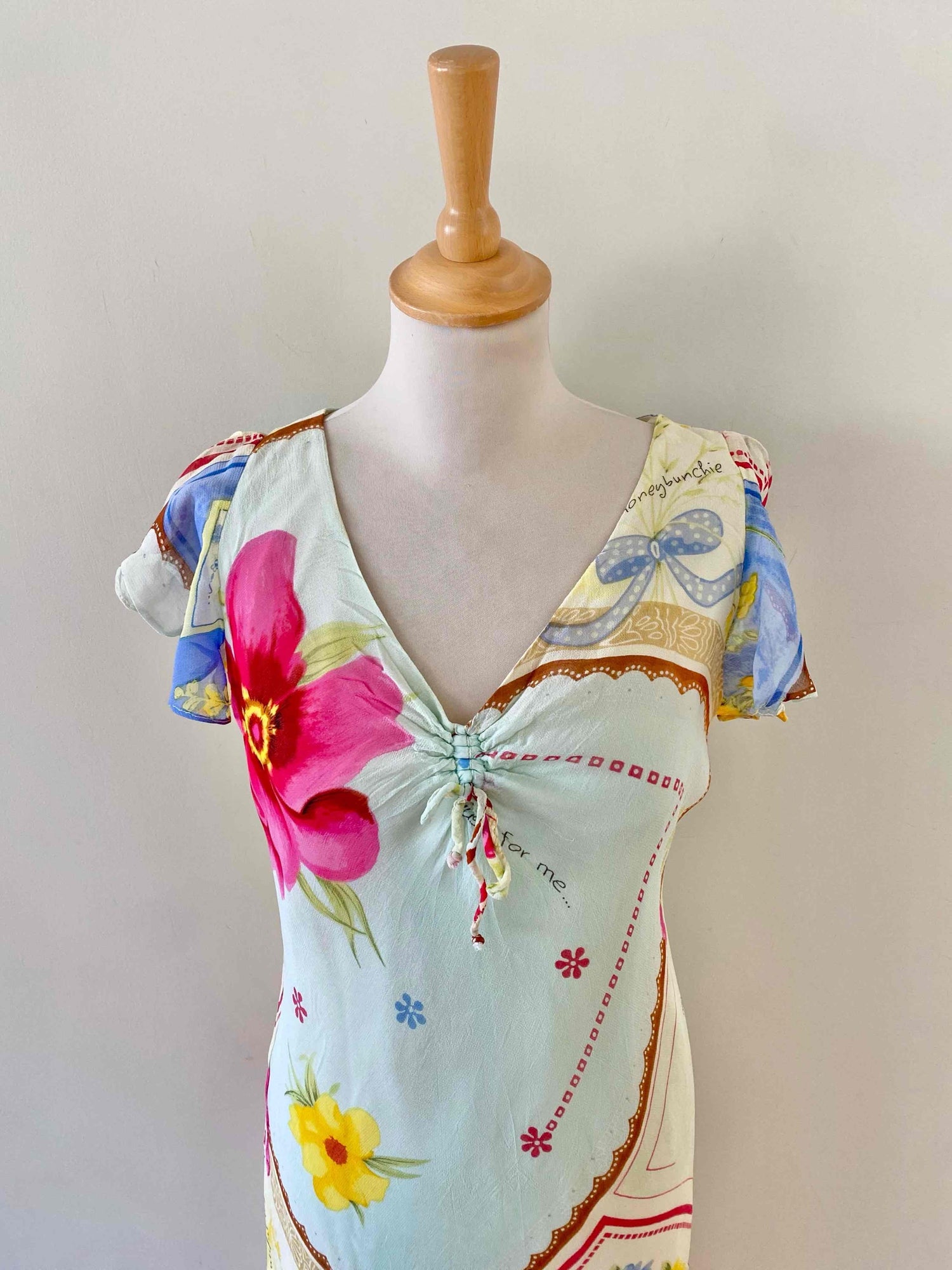Patchwork midi dress