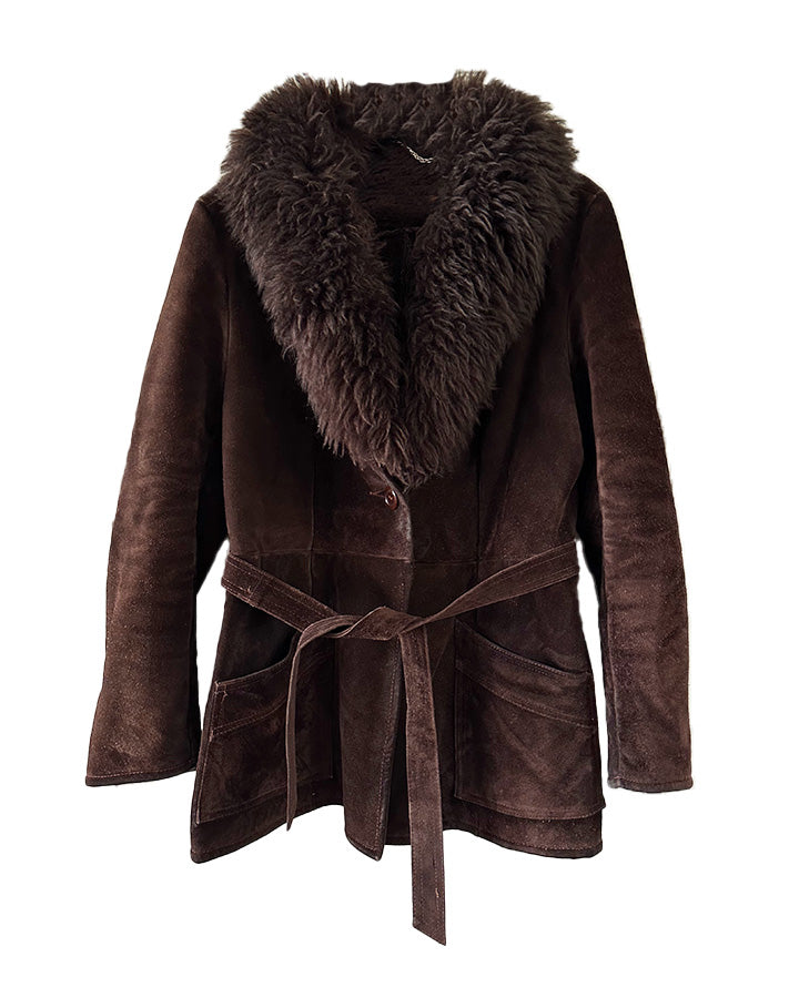 Saharienne en peau lainée