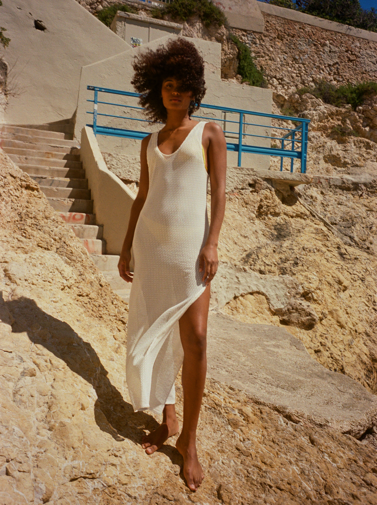 Robe Cut Beige Dulce Robe de Plage