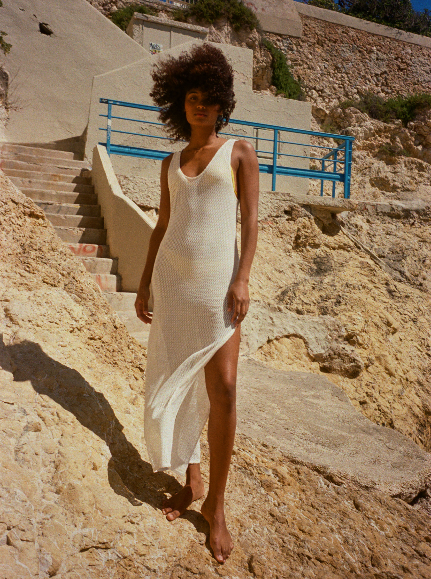 Robe Cut Beige Dulce Robe de Plage