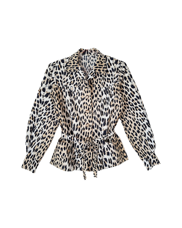 Saharienne léopard en coton