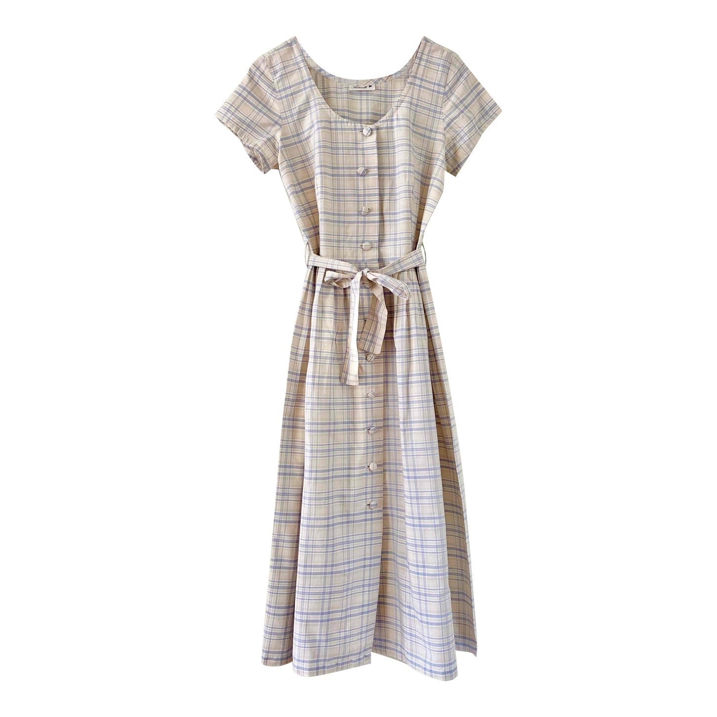 Long checkered dress