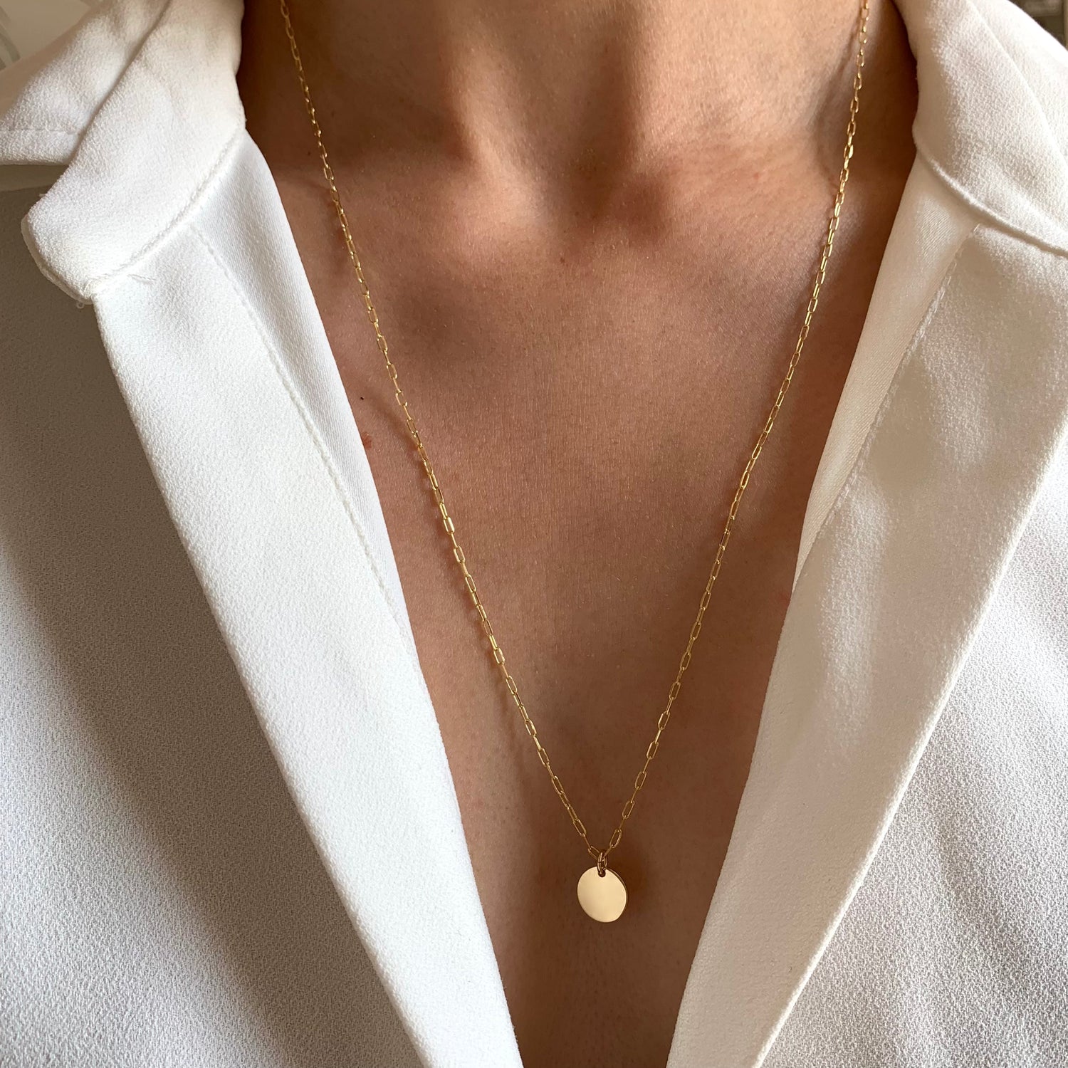 Collier long Médaille