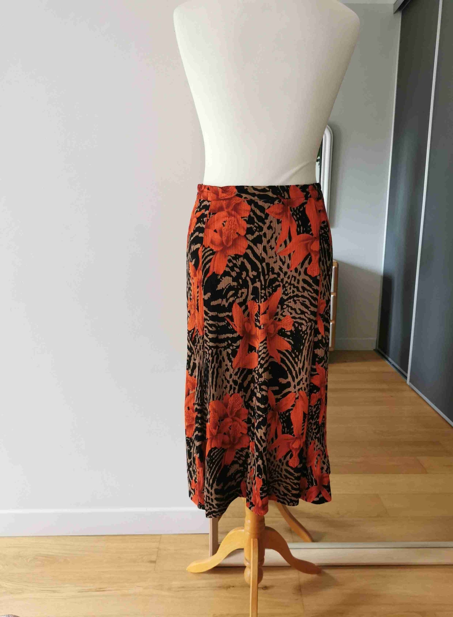 Long floral skirt