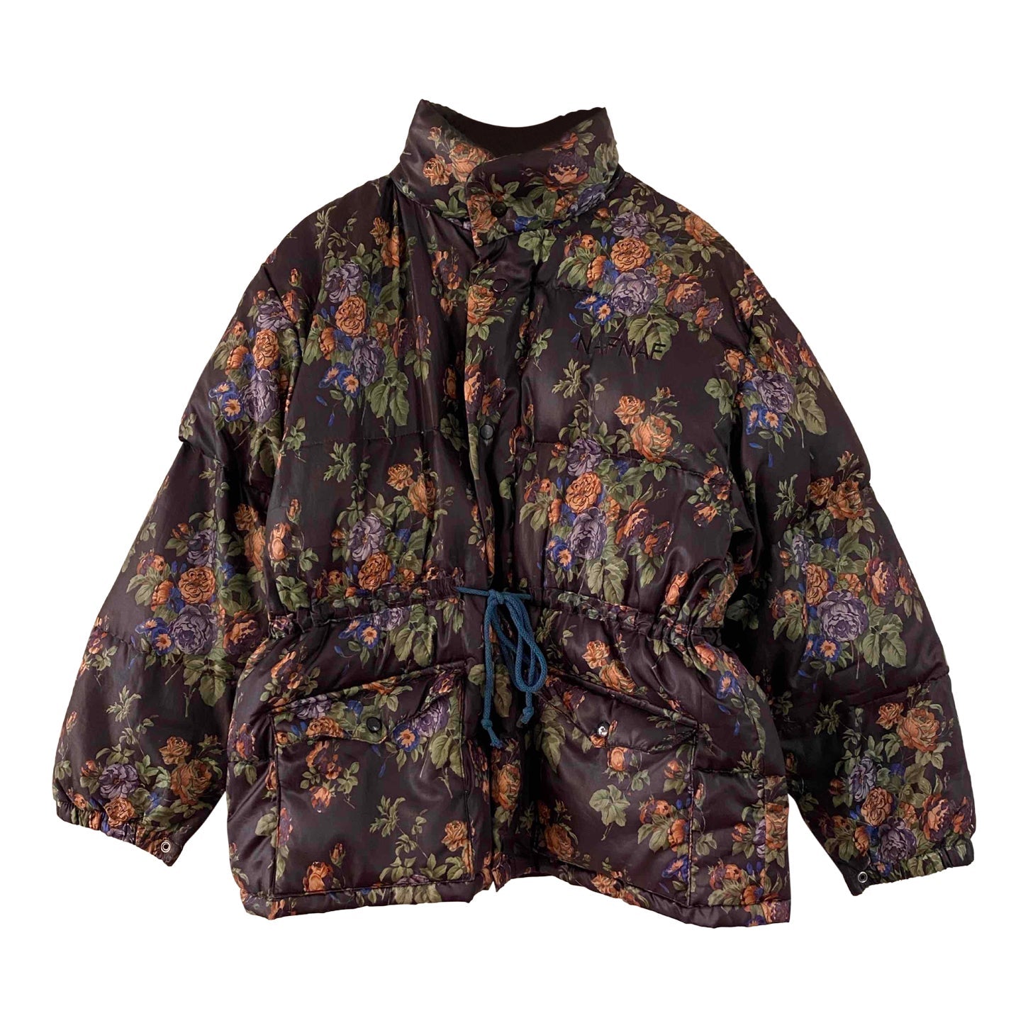 Floral puffer jacket