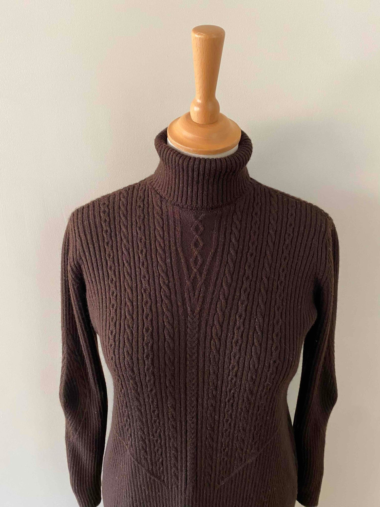 Wool turtleneck dress