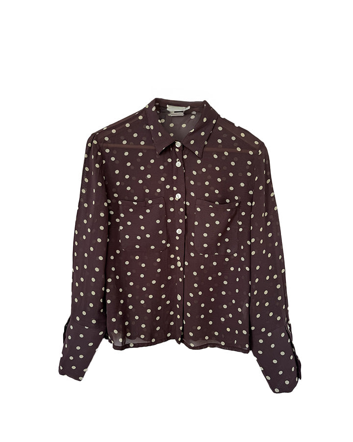 Chemise à pois