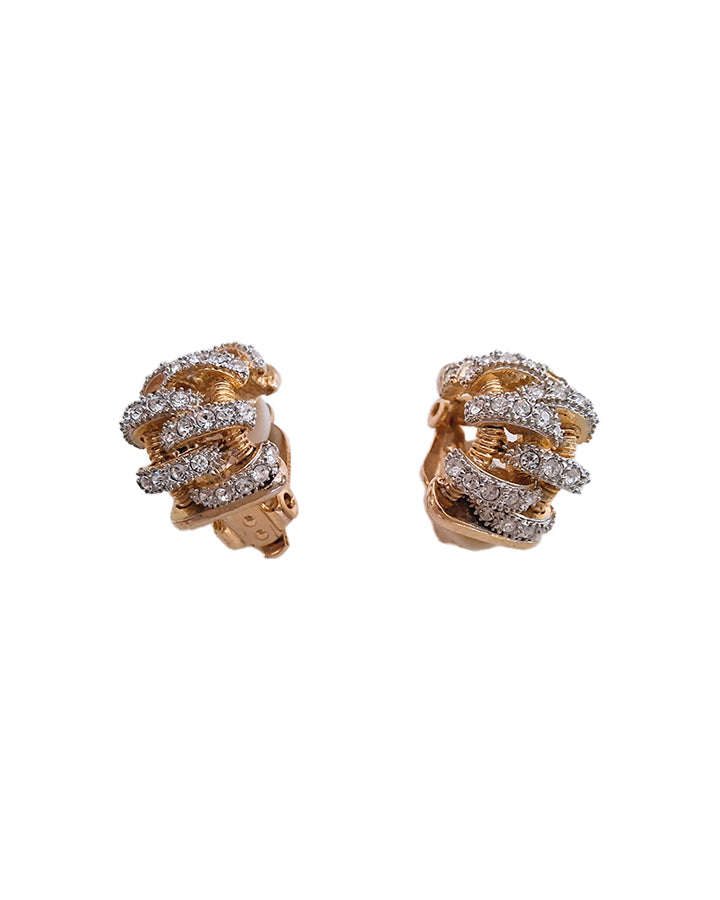 Boucles d'oreilles à strass