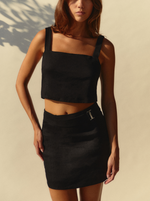 Jupe Black Blend lin