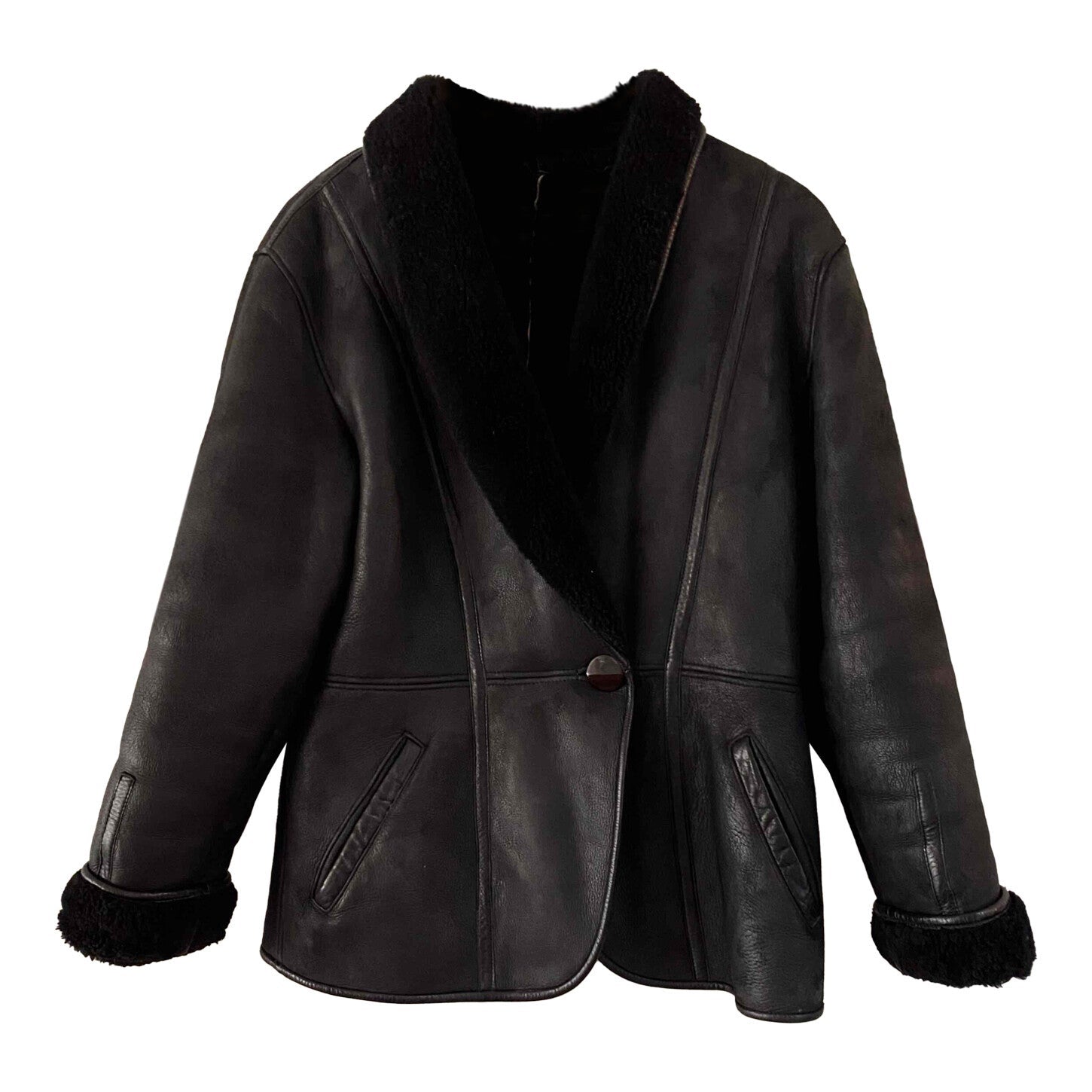 Bombardier en peau lainée Kenzo