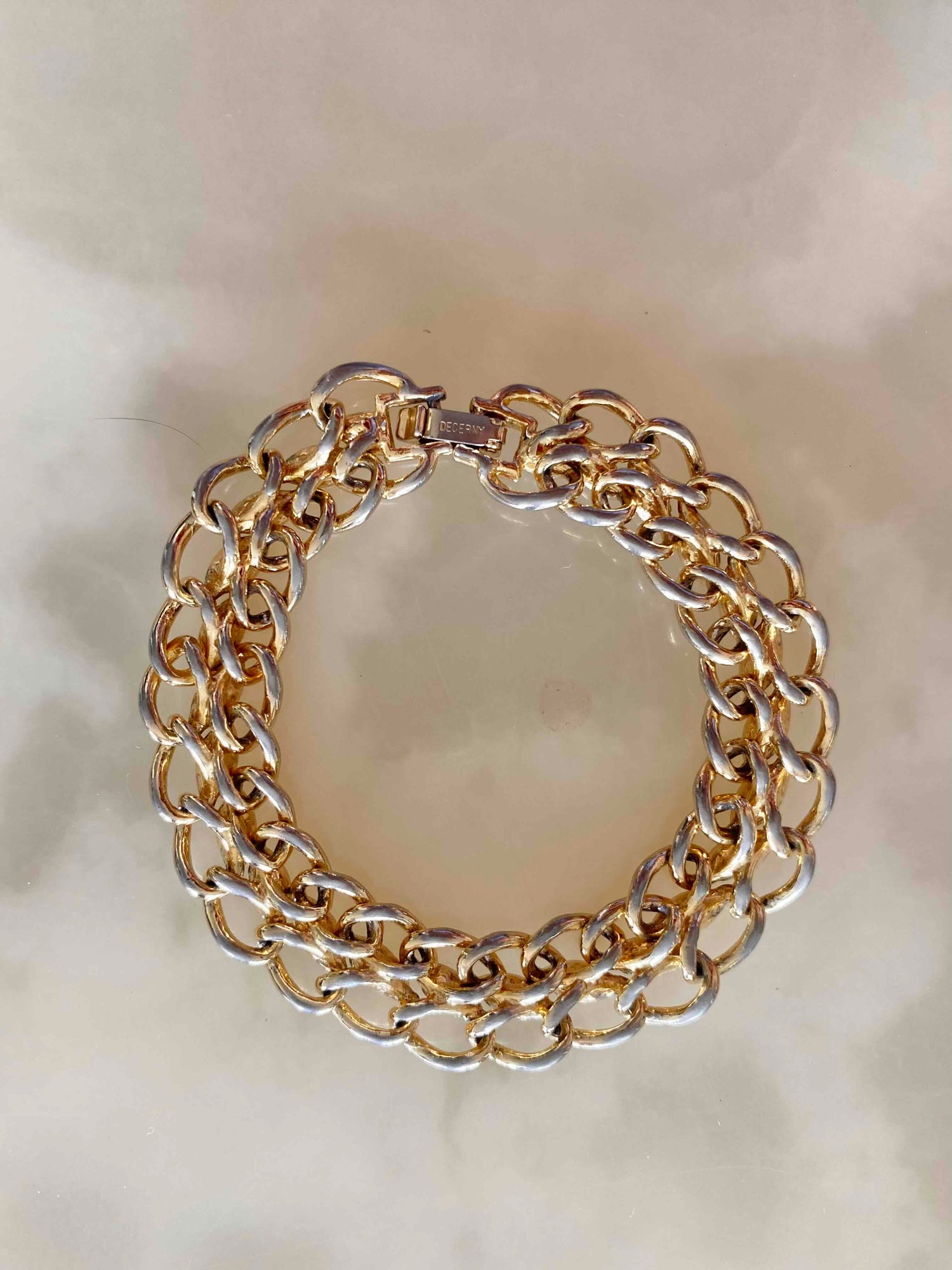 Bracelet chaîne doré