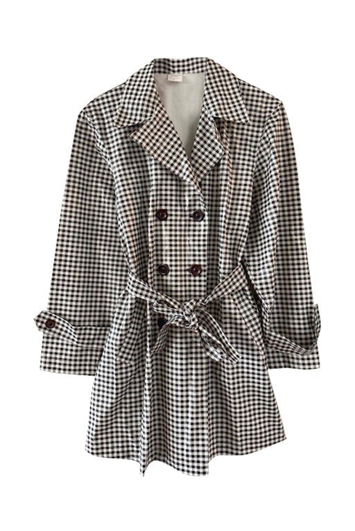 Trench-coat vichy