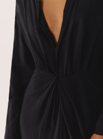 Chemise Black Water Effet Noué