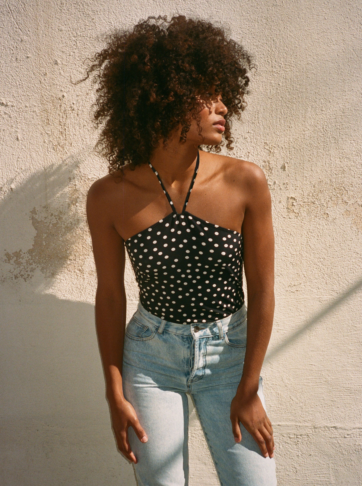 Top Capri Dots Motif Pois