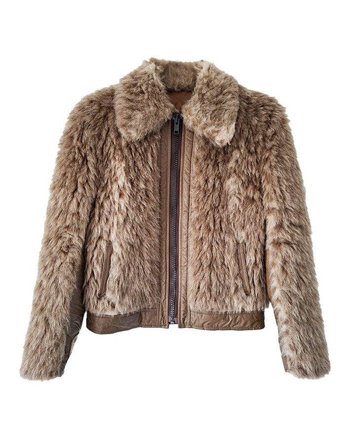 Manteau Court En Fourrure