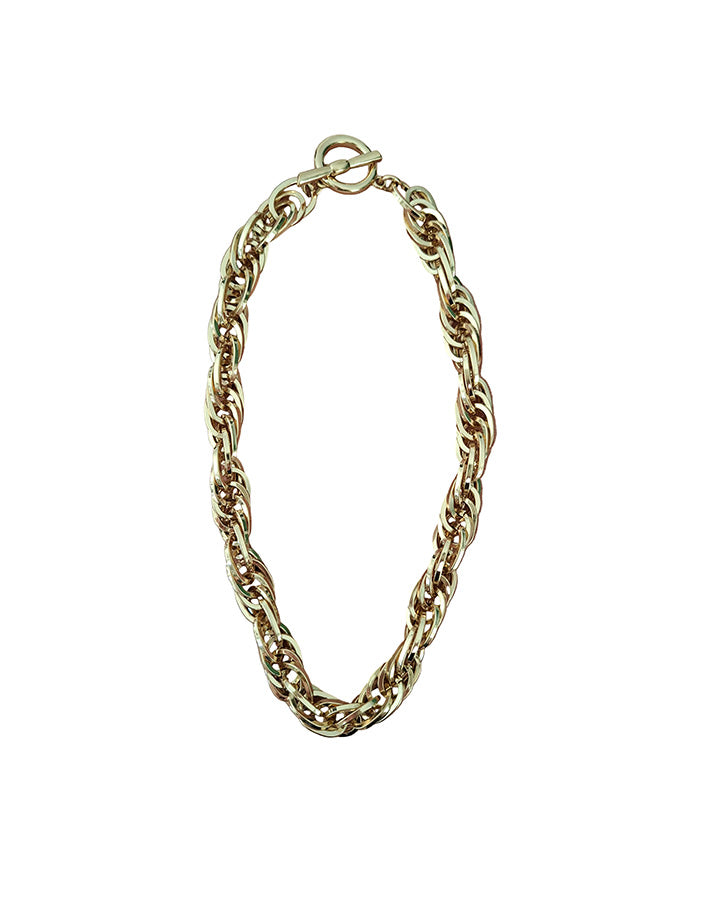 Collier en métal doré