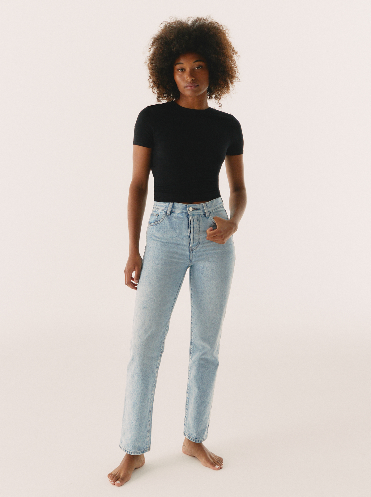 Jean Light Blue Coupe Droite