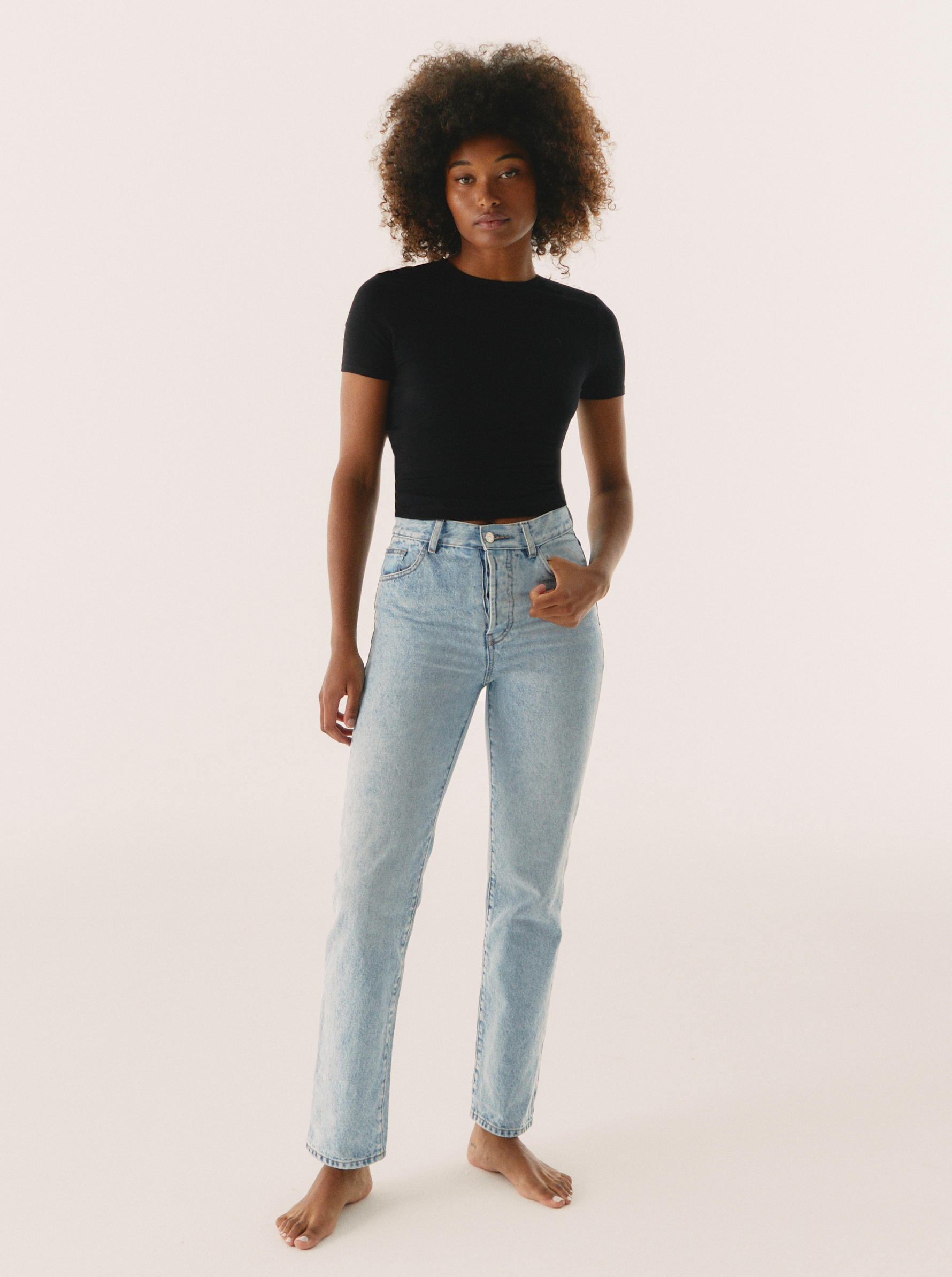 Jean Light Blue Coupe Droite