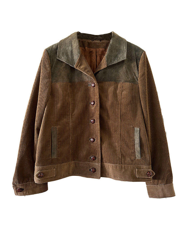 Veste velours & daim