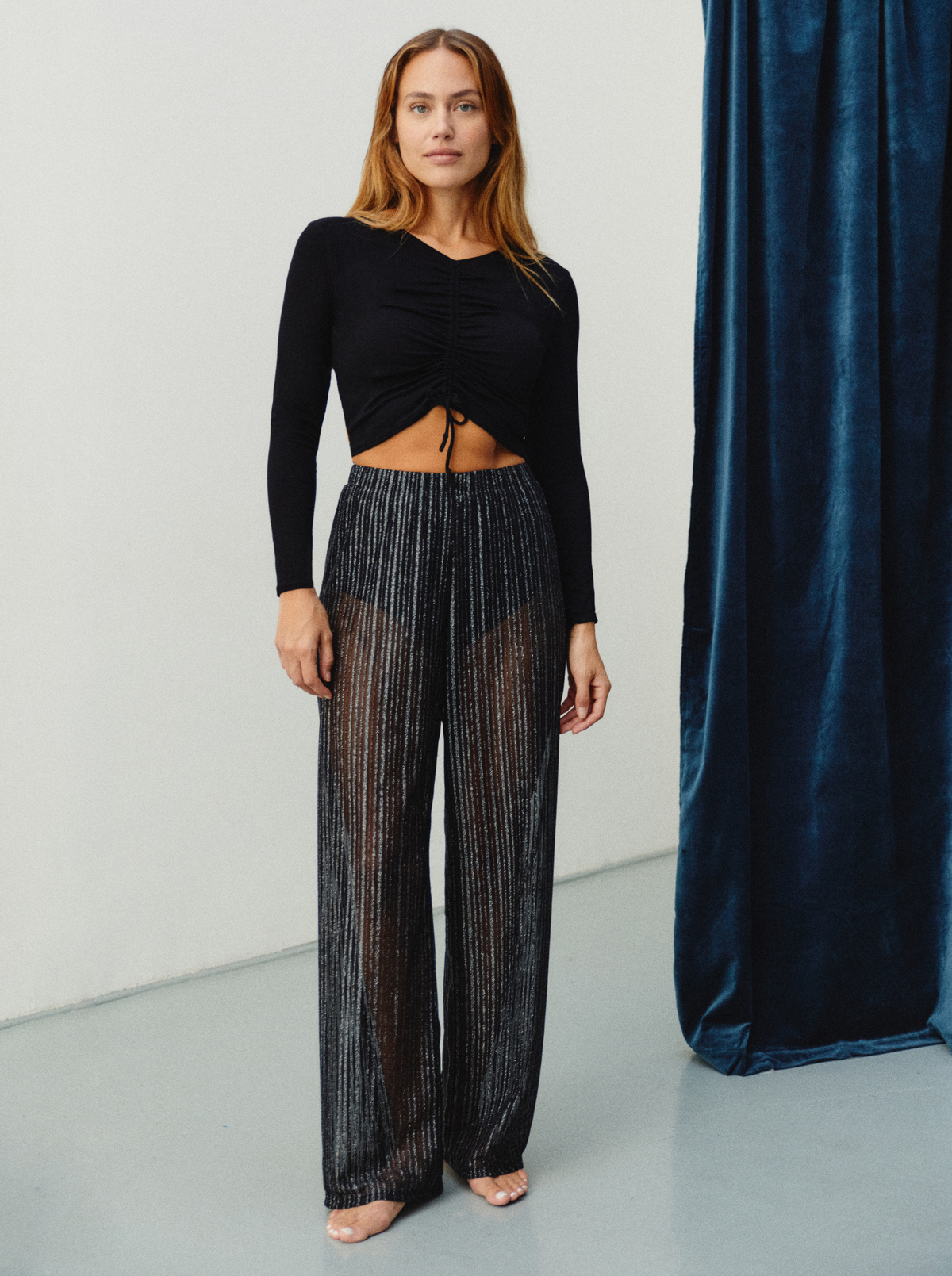 Pantalon Silver Stripes Transparent