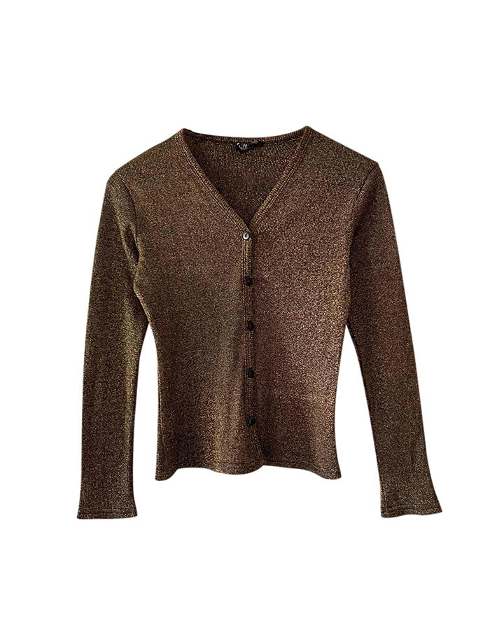Cardigan en lurex